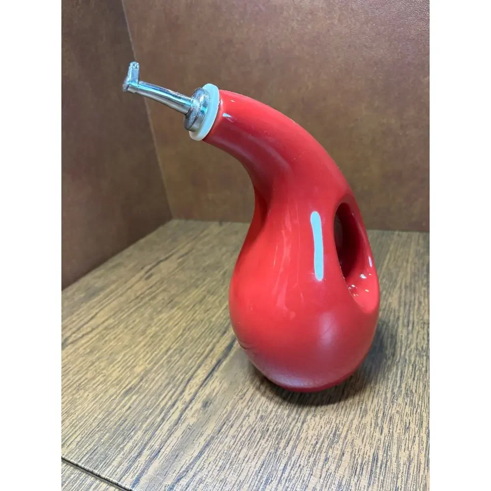 Rachael Ray Cucina EVOO Bottle Stoneware Red 24oz